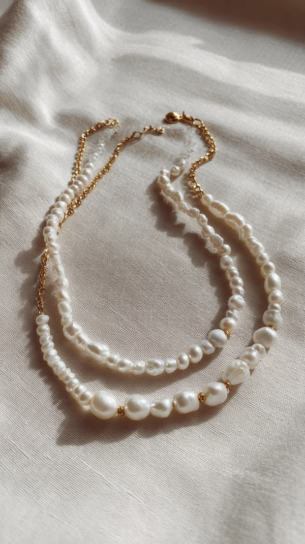 LAYERED PEARL NECKLACE